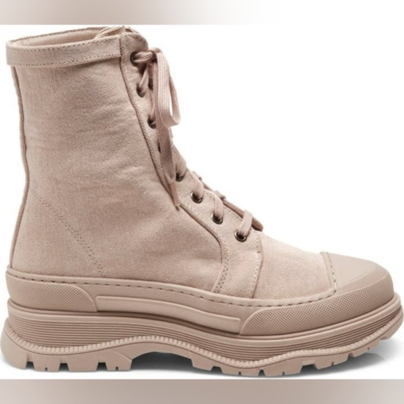 ⭐NWB⭐Free People - Camp Out Canvas Combat Boot size 39 - Picture 4 of 14